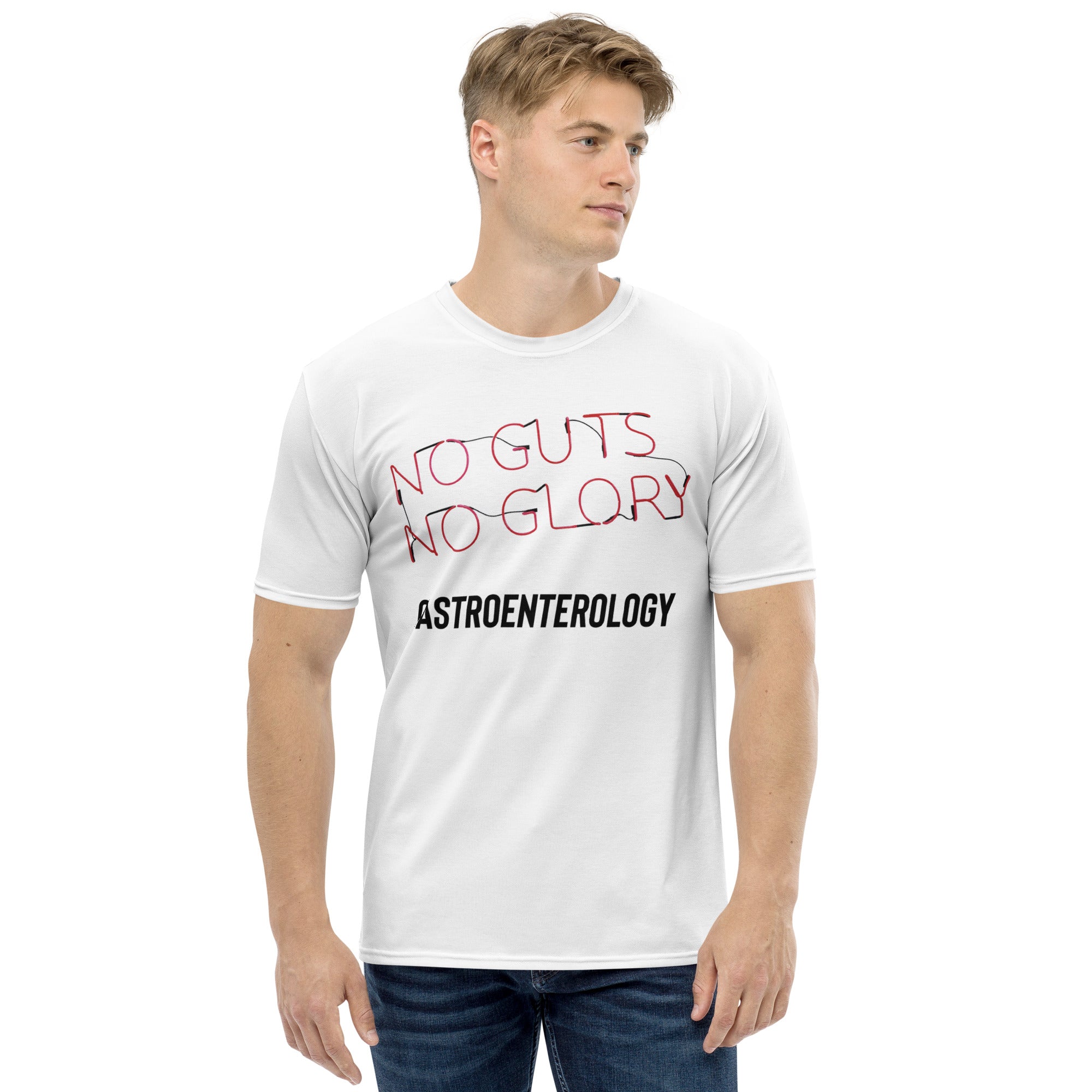 NO GUTS NO GLORY gastroenterologist Men's t-shirt