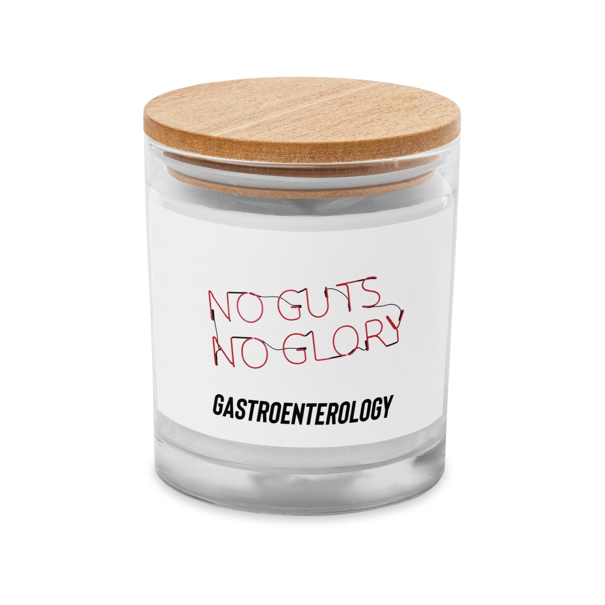 NO GUTS NOT GLORY Gastroenterology funny doctor gift Glass jar candle