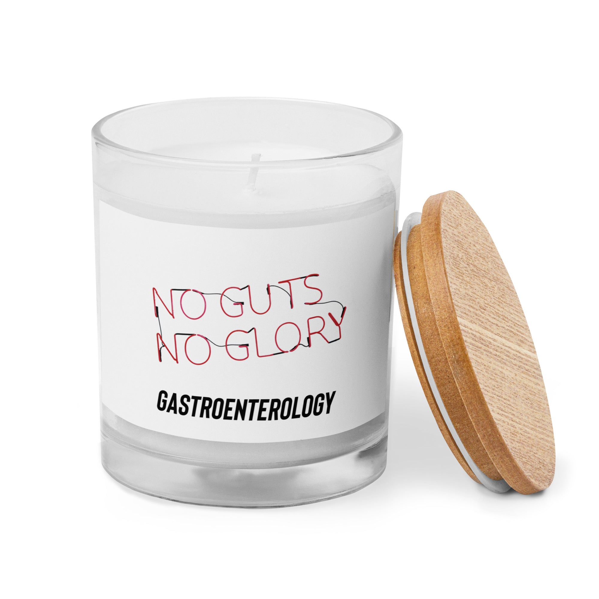 NO GUTS NOT GLORY Gastroenterology funny doctor gift Glass jar candle