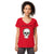 Alas, poor Yorick Women’s fitted v-neck t-shirt